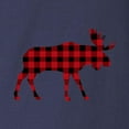 thumbnail image 3 of CafePress - Plaid Moose Animal Silhouette Long Sleeve T Shirt - Long Sleeve Dark T-Shirt, 3 of 4