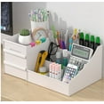 thumbnail image 6 of Makeup Desk Organizer with Drawers -Makeup Organiser for Bathroom & Bedroom Storage,Countertop Organizer for Cosmetics,Vanity Holder for Lipstick, Brushes,Eyeshadow, Nail Polish and Jewelry (Green), 6 of 6