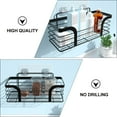 thumbnail image 5 of WORGEOUS Adhesive Bathroom Shelf Wall Mounted Organizer Rack Toiletries Storage Rack, 5 of 8