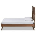 thumbnail image 2 of Baxton Studio Gemma Walnut Brown Finished Wood Twin Size Platform Bed, 2 of 9