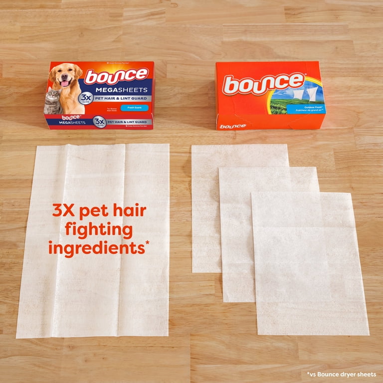 Bounce Mega Dryer Sheets, Pet Hair & Lint Guard, 90 Count photo 7