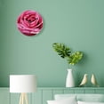 thumbnail image 4 of 12 Inch Wall Clock Battery Operated Silent Clock Decorative for Office, Kitchen, Outdoor, Living Room，Close Up of Pink Rose Petals Beautiful, 4 of 5