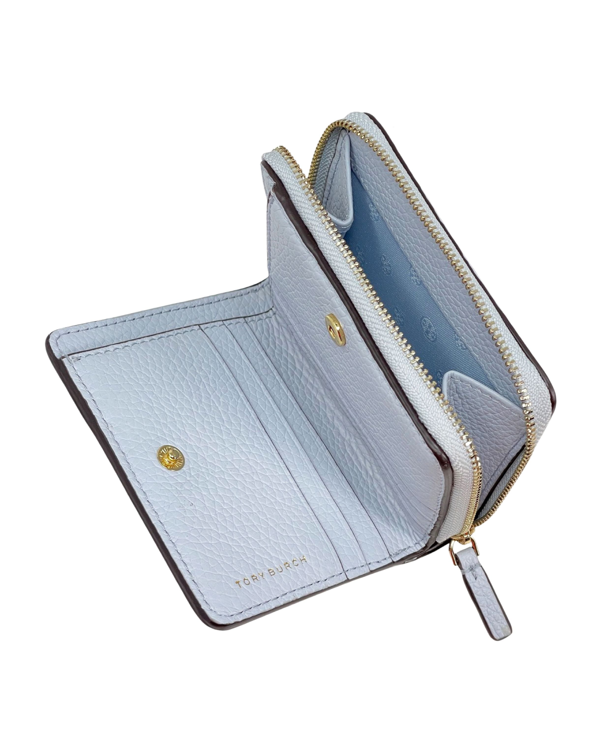 Tory Burch Women's Thea Bifold Small Pebbled Leather Wallet