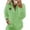01 Green, variant on YueHuiYing Women's Soft Half-Zip Pullover With Ribbed Cuffs And Kangaroo Pocket For Casual And Everyday Style