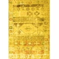 thumbnail image 1 of Ahgly Company Machine Washable Indoor Rectangle Persian Yellow Traditional Area Rugs, 5' x 8', 1 of 4
