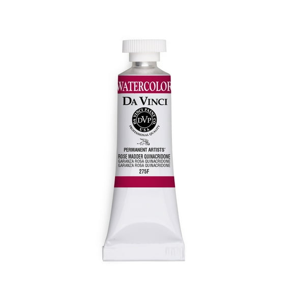 Da Vinci Paints Professional Watercolor, 15ml Tube, Rose Madder (Quin)