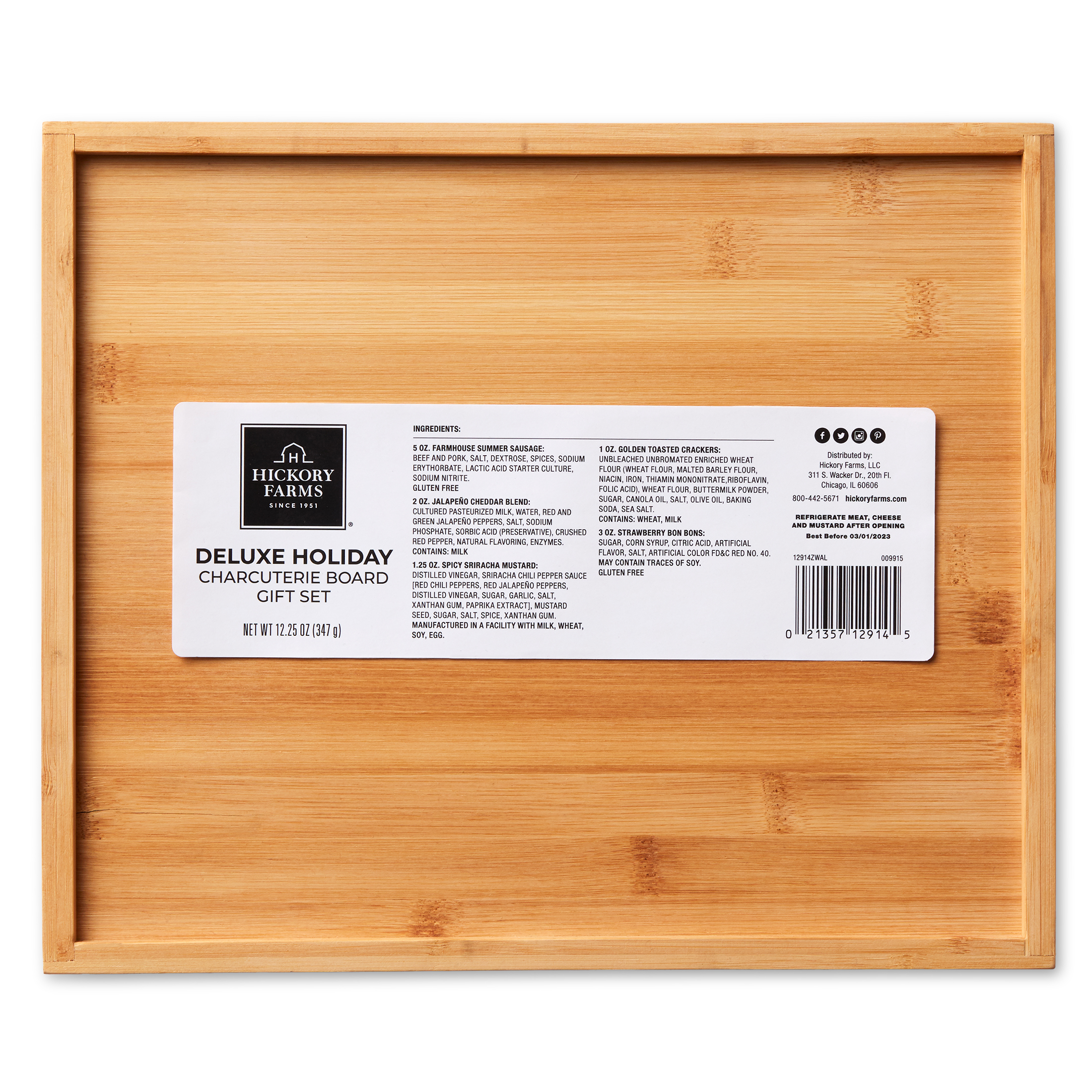 Hickory Farms Cheese & Crackers with Cutting Board