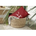 thumbnail image 4 of 20" x 14" Simply Daisy Fancy Holiday Reindeer Polyester Indoor/Outdoor Pillow, Muted Red (1 Count), 4 of 4