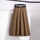 thumbnail image 1 of HongQid Skirts for Women Long Midi Length Casual Dressy Work A Line Pleated Skirt for Party Holiday, 1 of 3