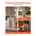 thumbnail image 6 of KFFKFF 128oz Mini Keg with Pressurized Tap System, 304 Stainless Steel Beer Dispenser Kit, Includes CO2 Regulator and Self-Closing Faucet, Maintains Freshness and Carbonation for Homebrew, Craft, 6 of 9