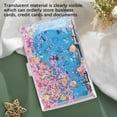 thumbnail image 3 of 29 Pieces Glitter Binder Cover A6 PVC Binder Cover Sets 2 Sheets Label Sticker for Home School Bill Planner, 3 of 7