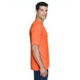 thumbnail image 3 of Ultraclub Men's Cool & Dry Sport Interlock T-Shirt, Bright Orange, XXX-Large, 3 of 3