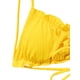 thumbnail image 5 of Txlixc Conjunto de traje de baño dividido para mujer, bikini con volantes+bragas con cordones+cobertores de malla Txlixc Moda, 5 of 7