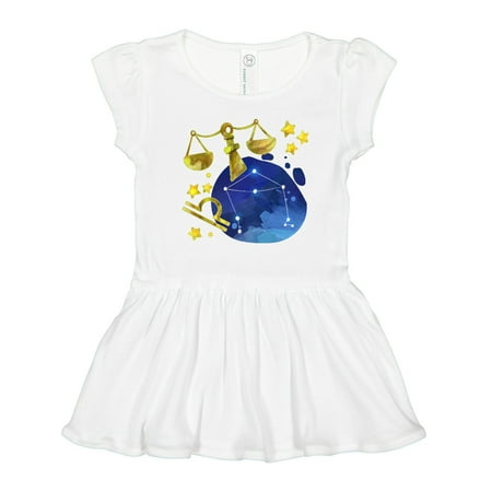 

Inktastic Libra Constellation Zodiac Sign Illustration Gift Toddler Girl Dress