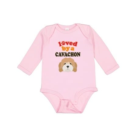 

Inktastic Cavachon Dog Gift Boys or Girls Long Sleeve Baby Bodysuit