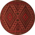 thumbnail image 1 of Ahgly Company Indoor Round Persian Orange Traditional Area Rugs, 6' Round, 1 of 1