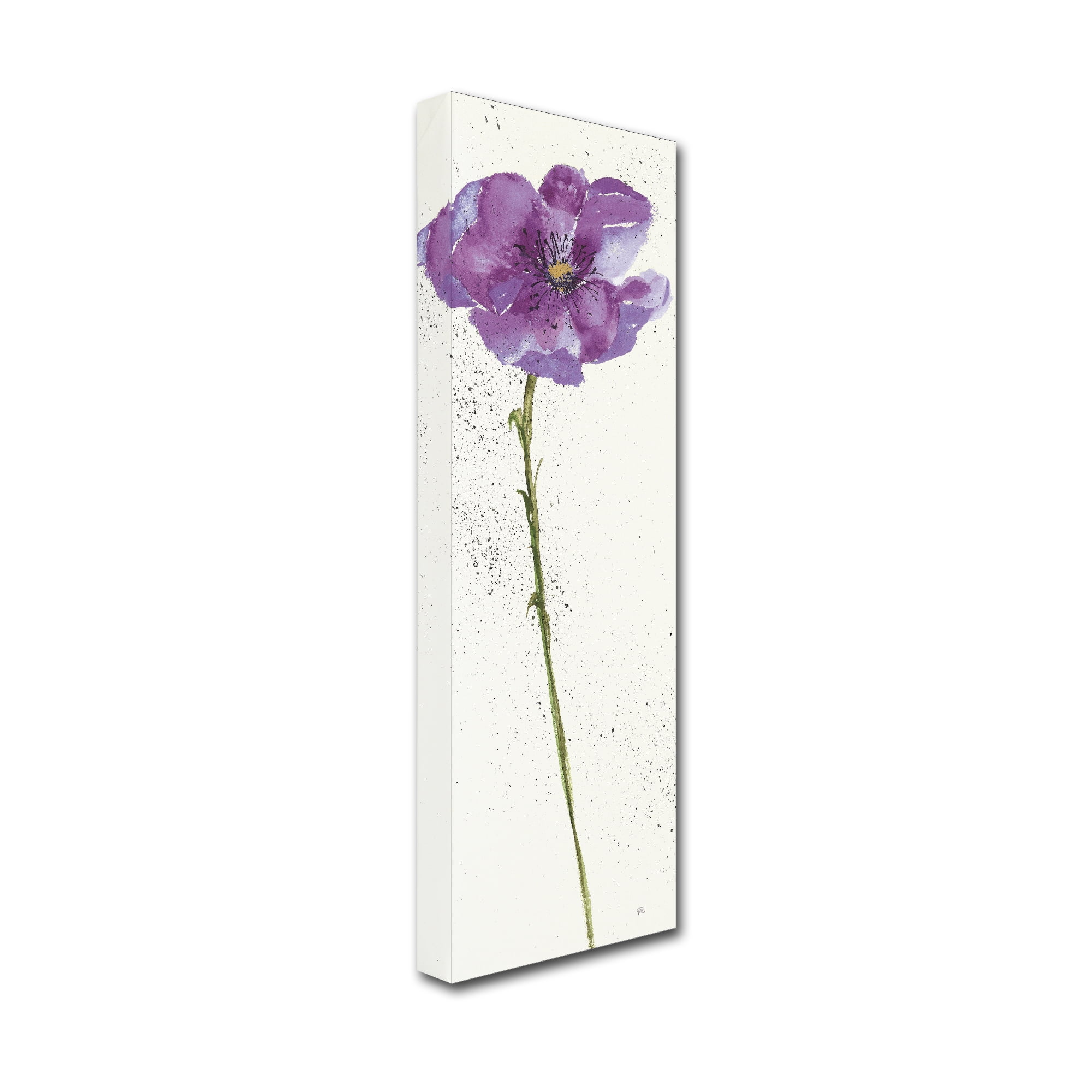 Trademark Fine Art 'Mint Poppies I in Purple Crop' Canvas Art by Chris Paschke