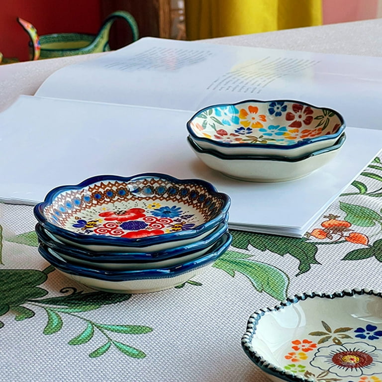 Qeeadeea Soy Sauce Dishes, Small Condiment Bowls Set, Small Bowls