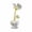 White, variant on EWSFHUI Crystal Clover Flower with Stems - Glass Decor Flower with Vases Home Office Decoration - Crystal Gifts for Mom Girlfriend Sisters Boss on Birthday Mothers Day Valentines Day -White
