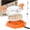 Orange, variant on Chicken Shredder Tool Twist Large, Meat Shredder with Handle, Non-Slip Shredder Tool for Pork, Beef, Set of Chicken Breast Shredder with Brush & Fork (1, )