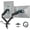 Black, variant on ARES WING Dual Monitor Mount, Heavy Duty Monitor Arms for 2 Monitors for 17-35 Inch, Fully Adjustable Monitor Desk Stand Ultrawide Screen, VESA 75x75 or 100x100mm, Black