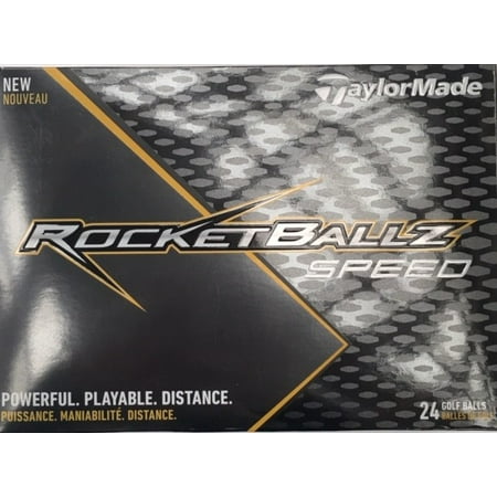 TaylorMade RocketBallz Speed Golf Balls, 12 Pack (Best Golf Ball For Average Swing Speed)