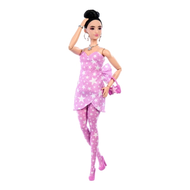 Muñeca Mattel Barbie Fashionista Deluxe Style ConVestido Envolvente Estrella