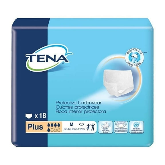 Tena Protective Underwear, Medium - Case of 72