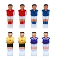 thumbnail image 1 of 8Pcs Desktop Foosball Game Toys Foosball Player Figurine Adornment Plaything, 1 of 8