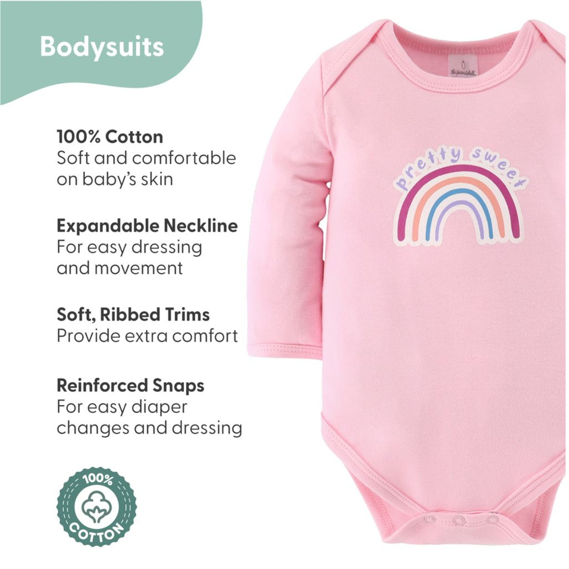 The Peanutshell Newborn Baby Layette Gift Set for Baby Girls, Pretty Sweet, 0-3 Months, 30-Piece