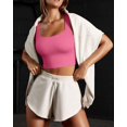 thumbnail image 5 of SURJDE Women's 3 Piece Tank Tops Ribbed Seamless Workout Exercise Shirts Yoga Crop Tops, 5 of 5