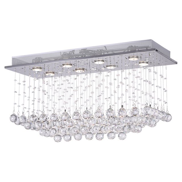CWI Lighting Mystic 8 Support de Lumière avec Finition Chromée