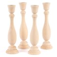 thumbnail image 3 of Set of 4 Blank Wooden Candle Sticks - For DIY Everyday Decor, 3 of 5