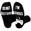 Do Not Disturb I'm Gaming Socks,Funny Novelty Socks Gaming Gift for Teen Boys Mens Gamer Kids Sons Husbands Boyfriends Women