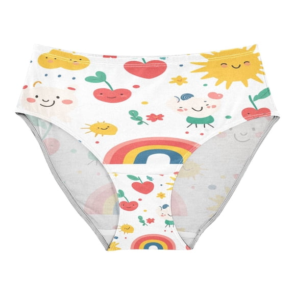 Women's Underwear Various Cute Cartoon Pattern Hipster Panties Underwear for women, X-Small