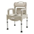 thumbnail image 3 of Heavy Duty Height Adjustable Bath Seat Commode Toilet Chair 250kg Adult Senior, 3 of 19