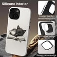 thumbnail image 5 of Case for iPhone 14 Plus Case, Hybrid 2-Layer Silicone Protective Glossy Case for MagSafe Case for iPhone 14 Plus Cat Read Book Drink Coffee Pattern, 5 of 7