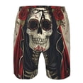 thumbnail image 3 of Fotbe Gothic Skull With Roses Trajes de Baño Estampados para Hombre, Shorts de Verano de Secado Rápido, Ropa de Playa, Bañadores-3X-Large, 3 of 6