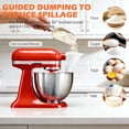 thumbnail image 3 of bedienty Large-capacity Silica Gel Flour Funnel Easy To Clean Mixer Cooking Tool For Efficient Baking white, 3 of 6