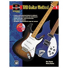 Alfred 00-14910 Basix- TAB Guitar Method- Book 1 - Music Book