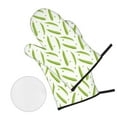 thumbnail image 2 of Oven Mitts and Pot Holders 4 Piece, green Peas cute High Heat Slip Resistant Oven Mitt and Trivets Set Kitchen Oven Glove Pot Holders for Cooking Baking Grilling, 2 of 7