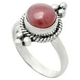 thumbnail image 3 of Natural Guava Quartz - Brazil 925 Sterling Silver Ring s.7 Jewelry R-1127 SDR243770, 3 of 5