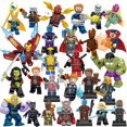 thumbnail image 1 of 27 piezas/set superhéroe Thor Iron Man Wolverine Hulk Deadpool figuras de acción bloques de construcción juguetes para niños niñas cumpleaños regalos de Navidad juguetes coleccionables de superhéroes, 1 of 5