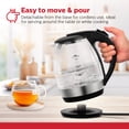 thumbnail image 6 of Holstein Housewares 1.9qt Glass Electric Water & Tea Kettle with LED 1850W, 6 of 9