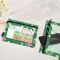 thumbnail image 2 of FORMRS 2 Pack Pencil Pouch for 3 Ring Binder with Clear Window Zipper Pen Case Stationery Organizer, Green Tennis Pattern, 2 of 6
