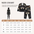 thumbnail image 3 of KLL Tribal Style Raccoon Print Women's Long Sleeve Pajamas with Pants Sleepwear Loungewear 2 Set-X-Large, 3 of 7