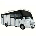 thumbnail image 3 of Multiple Size Options Camper Cover - Waterproof 210D Oxford Cloth - Wind, Rain and Snow Proof - Rv Sunlight Cover - Rv Roof Only, Fits 16ft To 41ft RVs（1Pcs, Sliver), 3 of 4