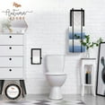 thumbnail image 6 of Autumn Alley Shiplap Modern Farmhouse Toilet Paper Holder, Black and White Wood, Wall Mount, 6 of 8