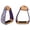 Purple, variant on Horse Western Saddle Aluminum Engraved Roper Angled Slanted Stirrups 51227