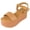 Camel, variant on Berness Women's Platform Wedge Sandals – Open Toe Ankle Strap Buckle Sandals, Lightweight Flatform Dress Sandals, Casual Summer Platform Shoes GEORGINA02 Silver 8